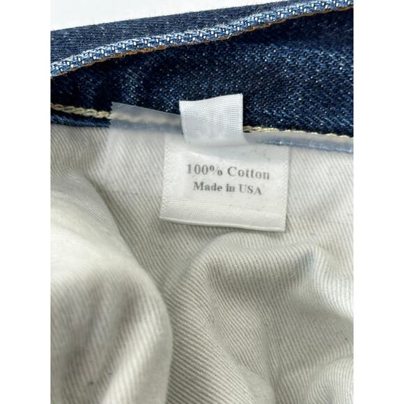 Cop.Copine Jean Blue Dark Wash Straight Leg Western Casual Normcore Size 30 - Picture 8 of 12